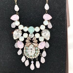 Sorrelli Green, Pink, and Opal Color Statement Necklace